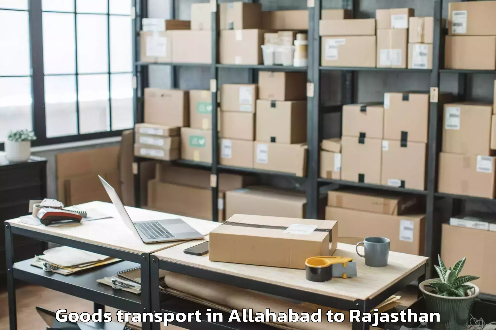 Reliable Allahabad to Iiit Kota Goods Transport